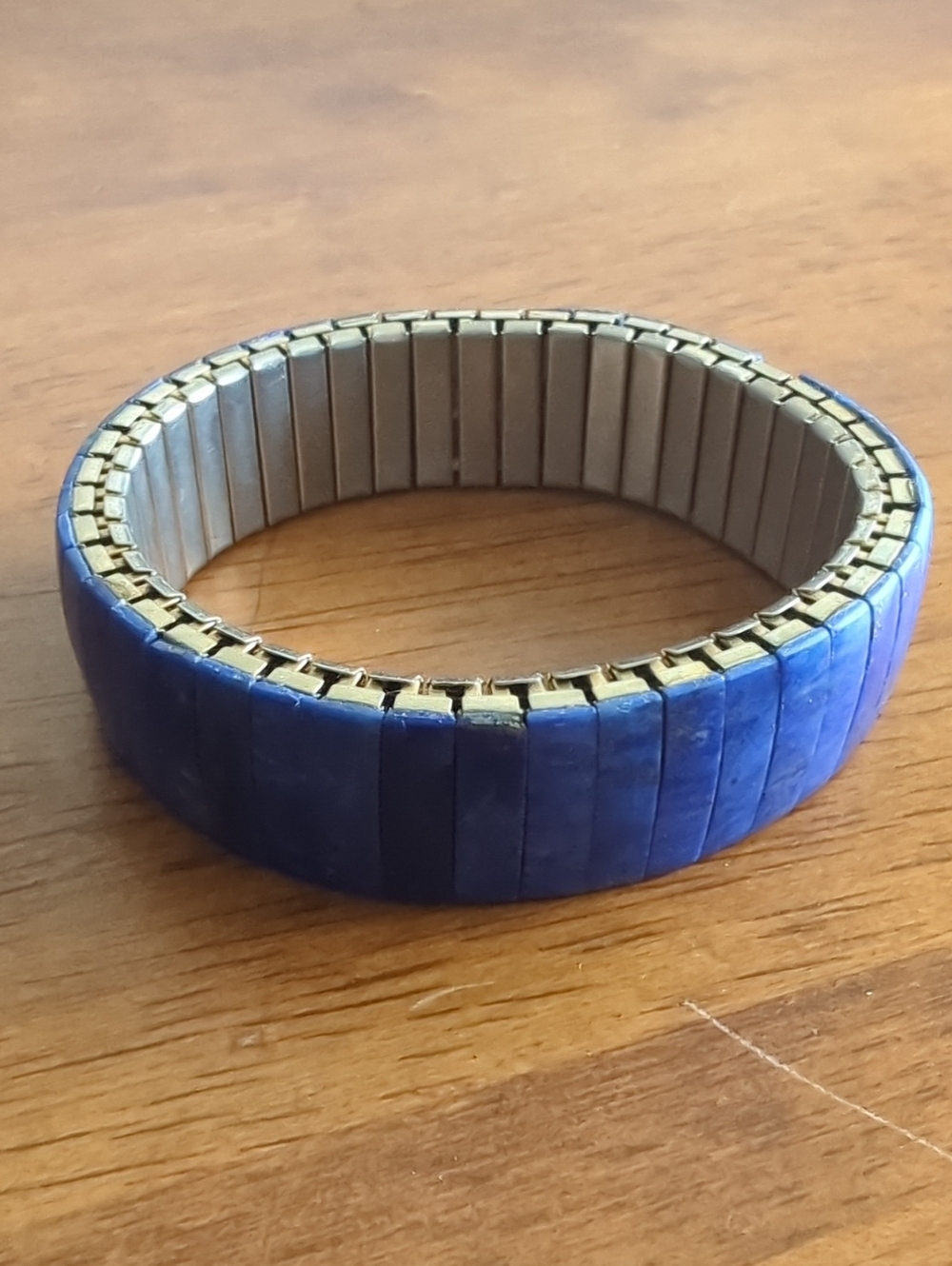 Blue Stretch Tile Watch Band Bracelet